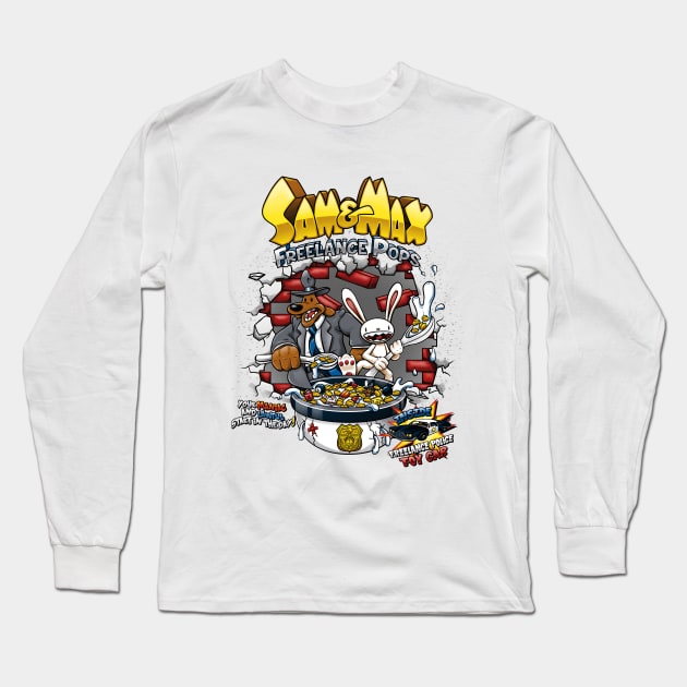 Sam & Max Freelance Pops Long Sleeve T-Shirt by crula